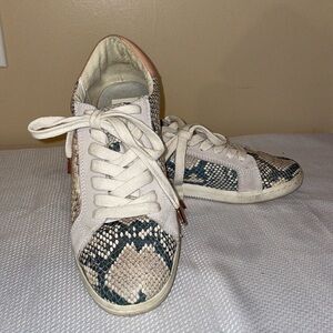 DOLCE VITA women’s SNEAKERs 8 fashion trend NINO snakeskin white tan black snake